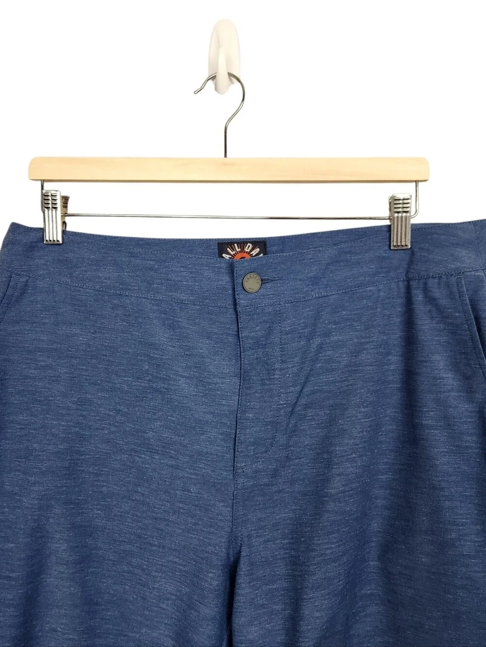 Faherty All Day Shorts Chino Blue Mens Size 34